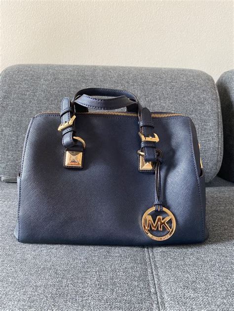 michael kors handtasche dunkelblau|michael kors top handle handbags.